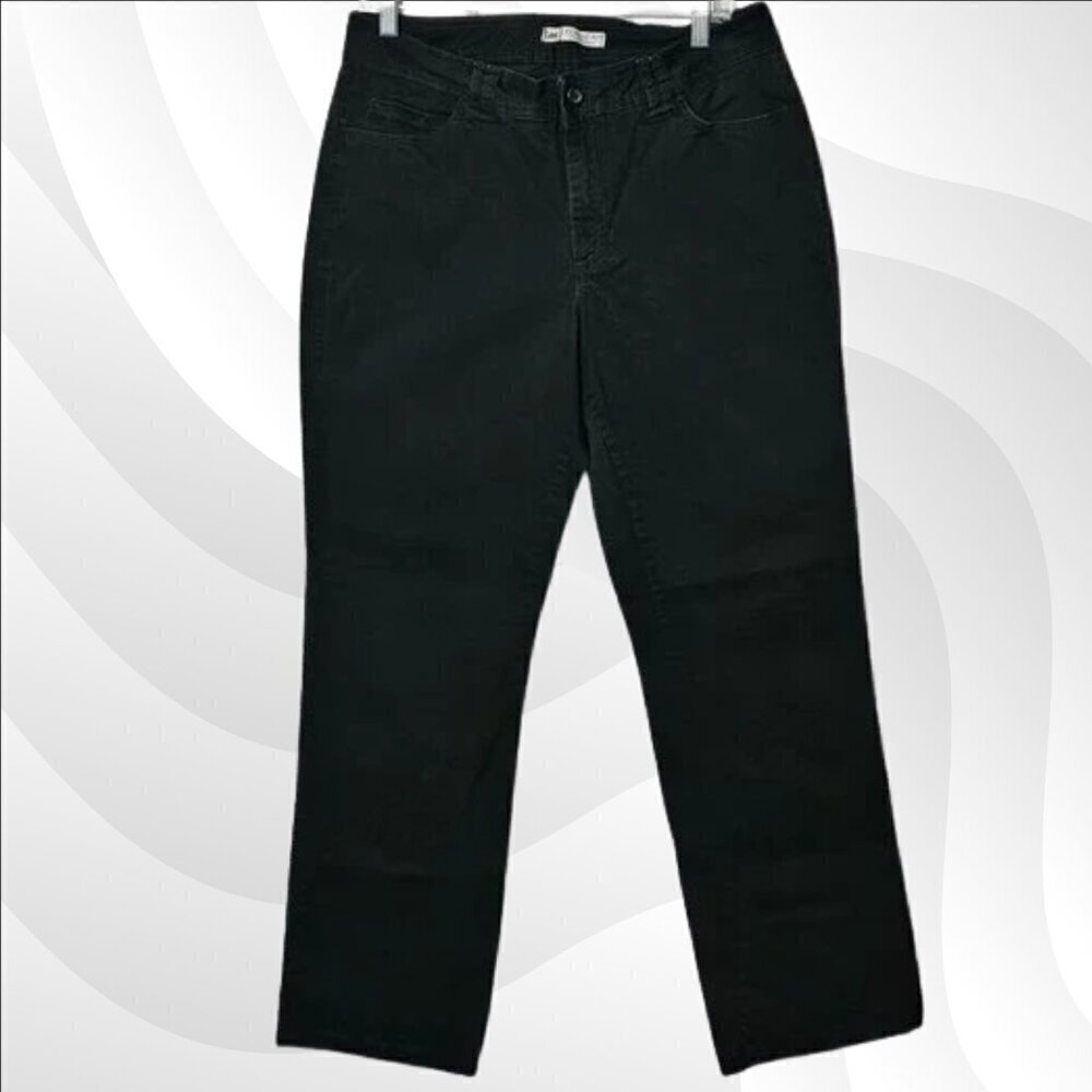 2/$20 Lee Black Classic Fit Straight Leg Jeans Size 12 Medium